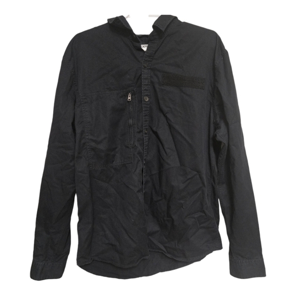 Express shirt mens size xl black button up work longsleeve - Picture 1 of 10